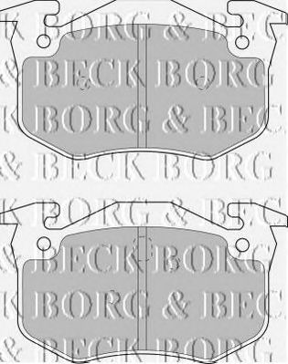 BORG & BECK bbp1401 -  Комплект тормозных колодок, дисковый тормоз